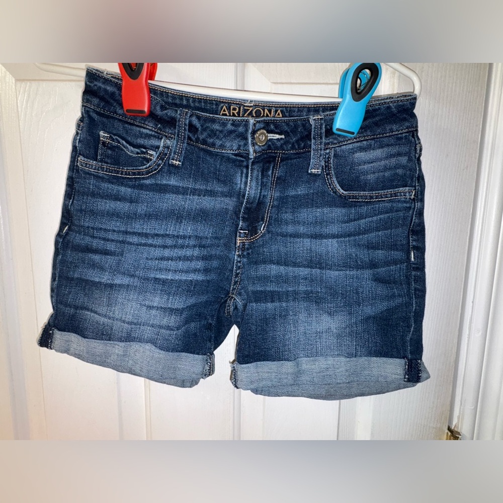 Arizona Jean Company Women's Dark Blue Jean Shorts